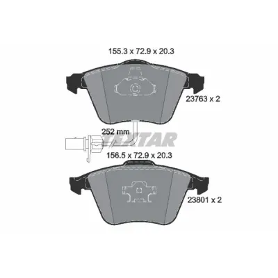 Set placute frana, frana disc TEXTAR 2376302
