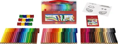 Cutie cadou carioci 60 culori Connector Faber-Castell