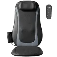 HOMCOM Scaun de Masaj cu Încălzire, Shiatsu și Frământare pentru Spate, Vibrație pentru Șolduri și Coapse, Negru | Aosom Romania