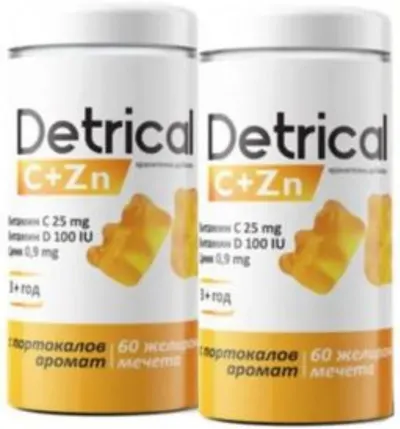 Detrical C+Zn, 2 х 60 ursuleti de jeleu, Naturprodukt