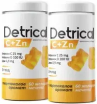 Detrical C+Zn, 2 х 60 ursuleti de jeleu, Naturprodukt