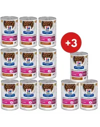 HILL'S Prescription Diet Canine Gastrointestinal Biome Digestive Care Stew 9+3 CADOU hrană câini, cu pui și morcov, pentru probleme digestive