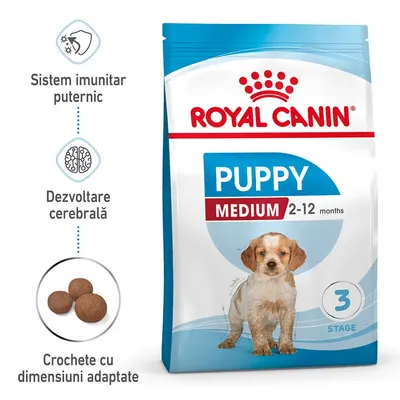Royal Canin Medium Puppy hrana uscata caine junior, 3 kg