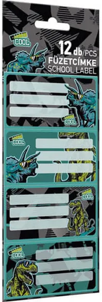 Etichete Lizzy Card Dino Cool - 12 buc.