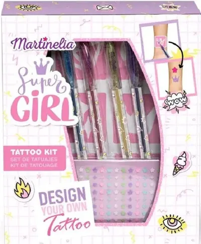 Kit de tatuaj pentru copii Martinelia - Super Girl