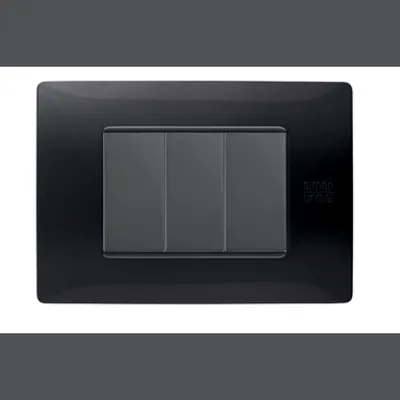 nea - Flexa rama ornamentala 3 mod tecnopolimero (plastic) Negru Absolut