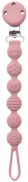 Suport pentru tetină din silicon Lorelli Premium - Deep Pink
