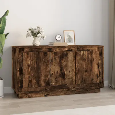 vidaXL Dulap, stejar afumat, 102x35x55 cm, lemn prelucrat