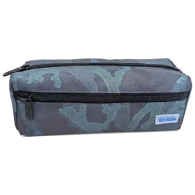 Penar tip etui, 3 fermoare, 21x8x8cm, camuflaj, 78512, Ecada