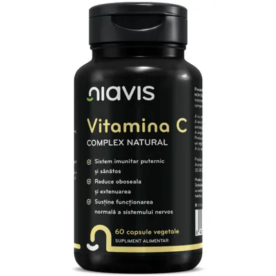 Complex natural de Vitamina C, 60 capsule, Niavis