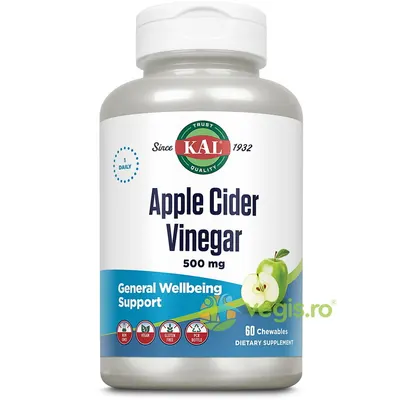 Apple Cider Vinegar 500mg 60tb masticabile Secom