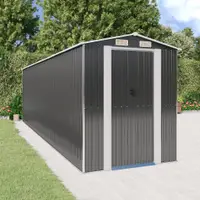 Gossi sopron de gradina, antracit, 192x689x223 cm, otel galvanizat