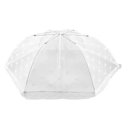 Plasa Protectoare pentru Alimente, 60 cm, Tip Umbrela, Alba, Perfect Home