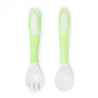 Set Tacamuri pentru Bebelusi Silicon si Plastic - Verde - Nurio