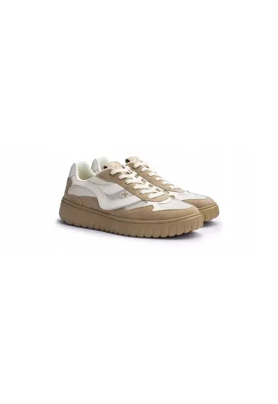 Sneakers Toro Wave piele - Alb/Maro