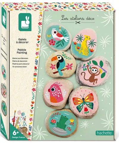 Kit creativ Janod - Decorarea pietricelelor