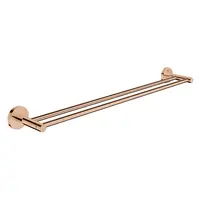 Suport prosop Grohe Essentials 40802DA1, 654 mm, 2 suporti, montare pe perete, fixare ascunsa, lucios, Warm Sunset
