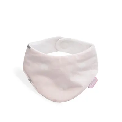 Baveta cu doua fete tip esarfa BabyJem Scarf Pink