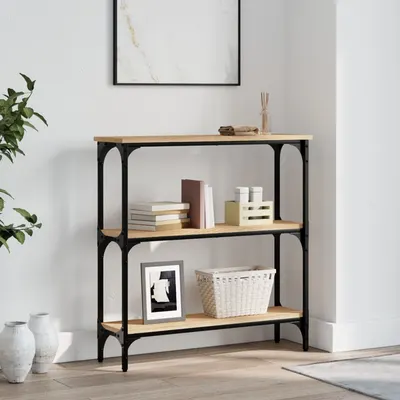 vidaXL Masă consolă din stejar Sonoma, 75x22,5x75 cm, lemn stratificat