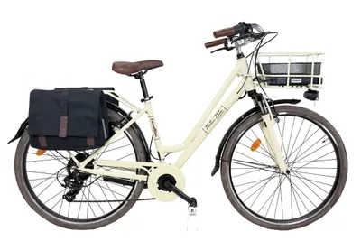 Bicicletă electrică de oraș Dolce Vita by Canellini CITY 28" damă cu genți