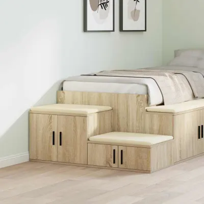 vidaXL Dulap de depozitare 2 buc. Stejar Sonoma 127 x 41 x 40 cm