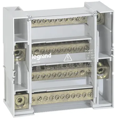 Repartitor modular monobloc tetrapolar, 4P 250A, 12 conexiuni /004877
