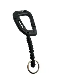 Carabina Polimer Paracord 550 cu Inel de Chei Theter Negru Drop Zone - Default Title
