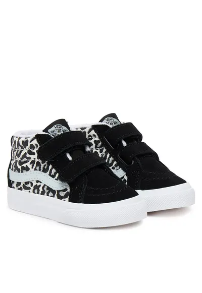 Tenisi copii - SK8-Mid Reissue - multicolor cu imprimeu de leopard - tesatura
