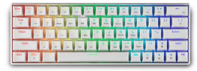 Tastatură mecanică Spartan Gear - Pegasus 2, wireless, Red, RGB, albă