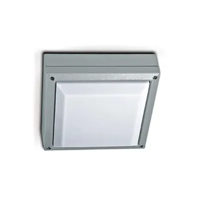 Aplică/plafonieră Plaza-Q LED max 20W, E27, IP54, alu, gri