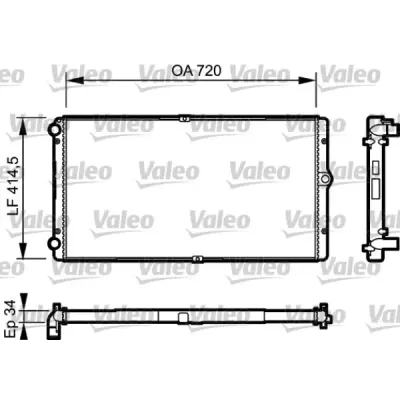 Radiator, racire motor VALEO 732177
