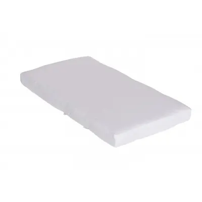 Cearsaf din bumbac cu elastic pe contur 120x60 cm Alb