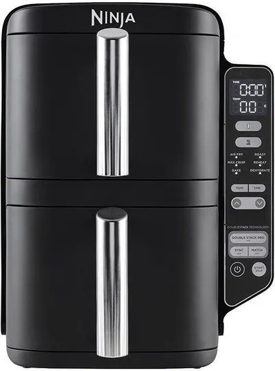 Friteuză cu aer cald Ninja - Double Stack, 2470W, 7.6 l, negru