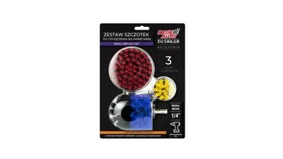 Set 3 perii pentru detailing interior Moje Auto Detailer