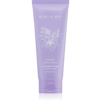 Mary&May White Collagen Cleansing Foam spuma demachianta cu o textura cremoasa cu niacinamidă 150 ml