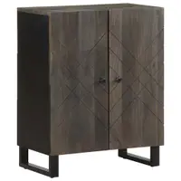 Gossi bufeta neagra 60x33x75 cm lemn masiv de mango