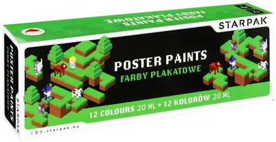 Culori tempera Starpak Pixel - 12 culori