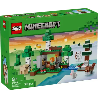 LEGO® Minecraft - Prima aventura pe timp de noapte (21593)