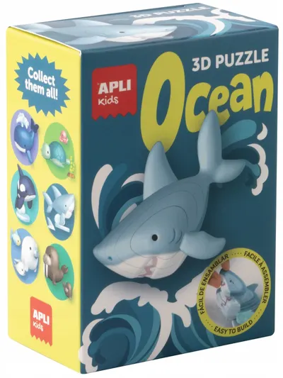 3D puzzle Apli Kids - Ocean,rechin cu suport