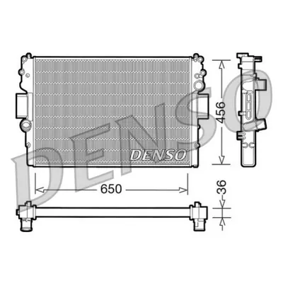 Radiator, racire motor DENSO DRM12007