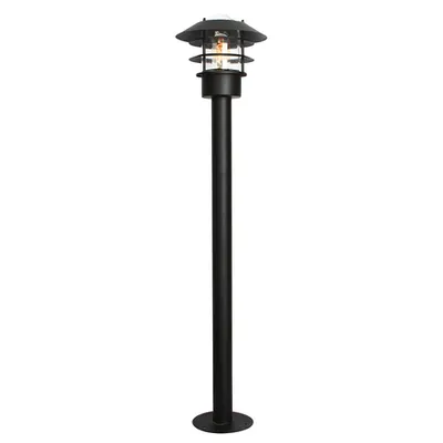 Pitic Helsingor 1 Light Bollard Lantern – Black