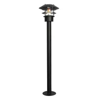 Pitic Helsingor 1 Light Bollard Lantern – Black