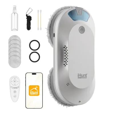 Robot curatare geamuri cu pulverizator apa iHunt Smart Window Robot 4 Ultra