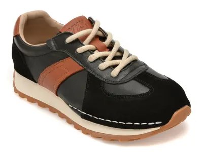 Pantofi sport GRYXX negri, RS12, din piele naturala