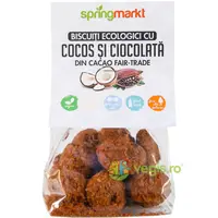 Biscuiti cu Ciocolata Fair-Trade si Cocos Ecologici/Bio 100g
