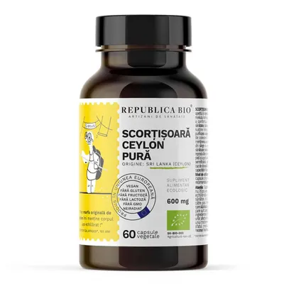 Scortisoara Ceylon Pura, 60 capsule, Republica BIO