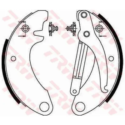 Set saboti frana TRW GS8052