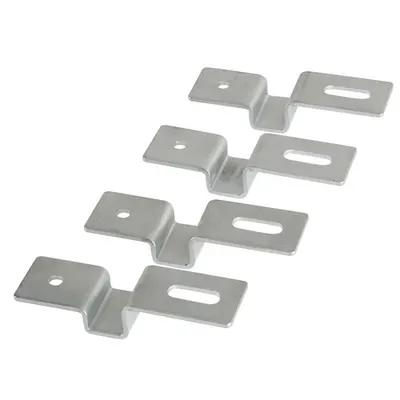 Wall-Mount Galvanized Steel Brackets 4 Pcs Set