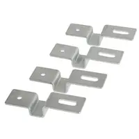 Wall-Mount Galvanized Steel Brackets 4 Pcs Set