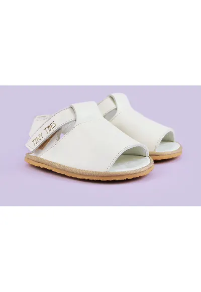 Sandale Barefoot din piele naturala - Adeis - Alb - Alb